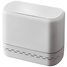 Lixeira de Banheiro com Tampa, Lixeira Fina de 2,4 Galões, Cesto de Lixo Pequeno de Plástico, 10 L Estreito para Quarto e Cozinha