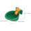 2Pcs Green Automatic Waterer Bowl ABS Plastic for Sheep Goats Cattle 2