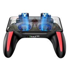 Controlador de Juegos Portátil H10 Gaming con Agarre, Joystick, Ventilador de Refrigeración, Batería de 5000 MAh y Soporte para Gamepad.