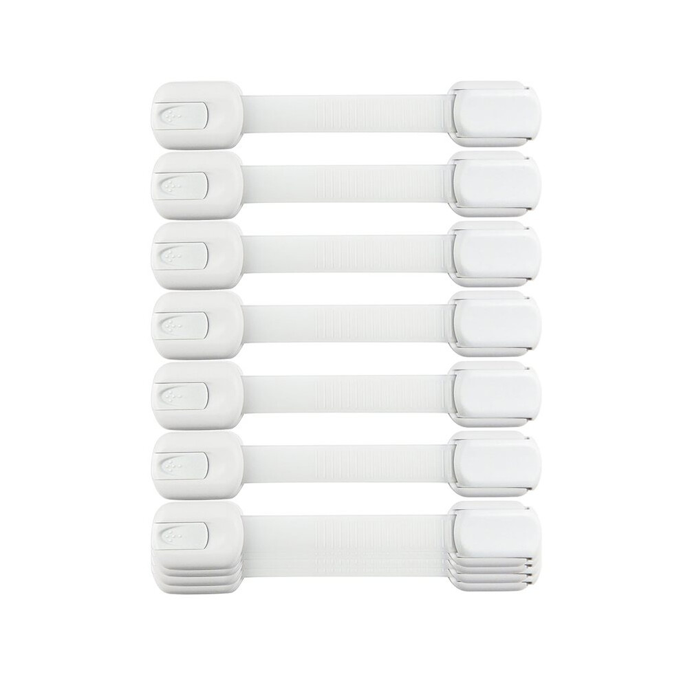10pcs Child Safety Strap Locks Secure Cabinets, Drawers, Appliances, Fridge & More with Adhesive, No Drilling Required