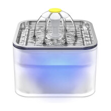 Automatischer Trinkbrunnen für Haustiere (3 L) mit Leiser Pumpe, LED-Beleuchtung und 3 Modi für Katzen und Hunde, EU-Stecker