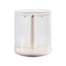Boîte de Présentation Rotative Transparente - Présentoir Empilable Transparent et Anti-Poussière pour Figurines (Sans Poupées)