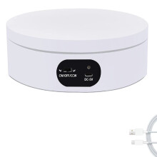 16cm Adjustable Speed Motorized Turntable Rotating Display Stand Camera Photography Props Accessories Phone Photography