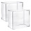 2Pack Acrylic Display Case Trading Card Storage Box Stackable Protector Dust-Proof Collector Storage Protector 1