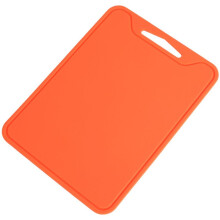 Planche à Découper en Silicone (1 Pièce) pour la Cuisine: Pliable, Légère, Antidérapante, Couleur Orange