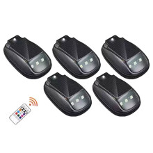 2026 Solar Car Roof RGB Strobe Light, Waterproof, 8 Colors, Remote Control, Wireless LED
