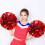 4Pièces Accessoires Rouge Pour Cheerleading Pom Poms Réutilisables 2