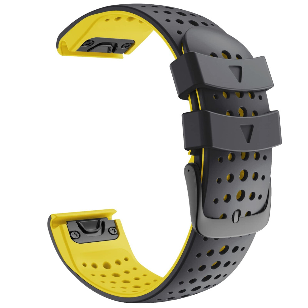 For Garmin Quickfit 26Mm Silicone Replacement Watch Band, Enduro Marq Fenix 7X 6X 5X, Color B 9351714585606