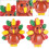 15Pièces Accessoires Résine Thanksgiving Multicolores Décor DIY 6