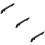 3Pcs Pit Bike Chain Shield Black Iron Easy Installation 11