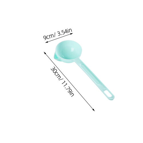 4Pcs Kitchen Cookware Oil Filtration Spoon PP Material Multi-Color Set 1