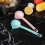 4Pcs Kitchen Cookware Oil Filtration Spoon PP Material Multi-Color Set 7