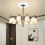 Lightweight White PVC PU Ceiling Medallion for Home Lighting Decor 5