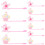 10St PVC Rietdeksels Roze Herbruikbare Rietjesdop 4