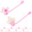 10St PVC Rietdeksels Roze Herbruikbare Rietjesdop 7