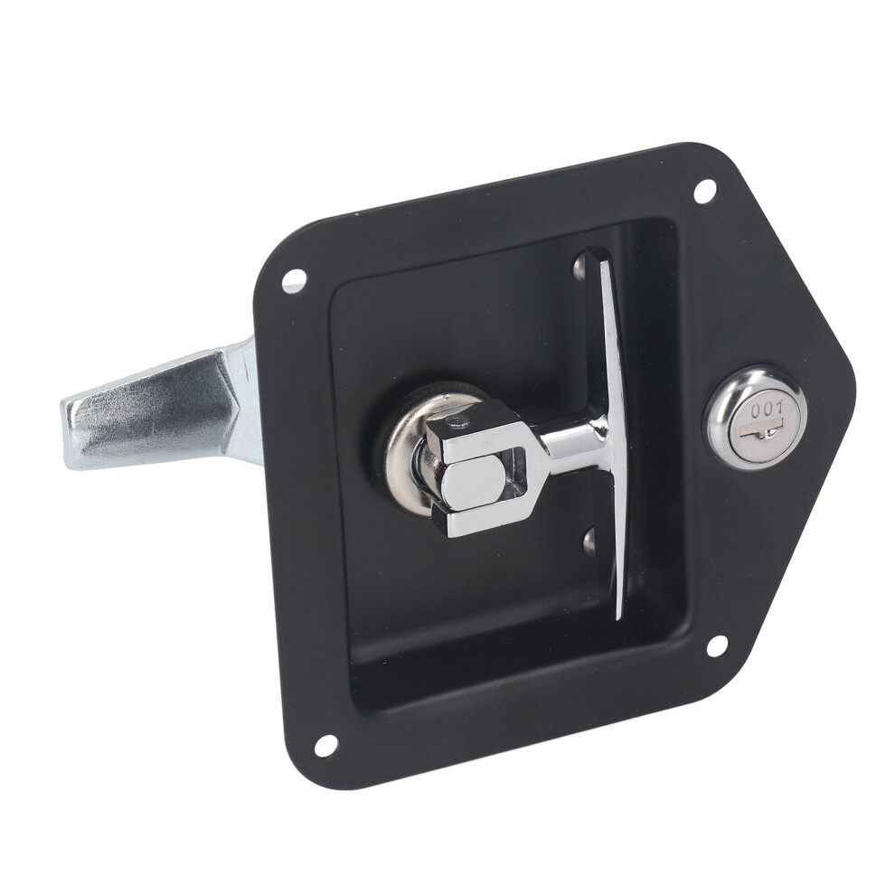 T Shape Embedded Paddle Latch Lock Stainless Steel Toolbox Lock With Keys 6951388888787