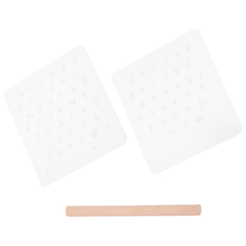 1 Set Transparente Leder Alphabetstempel Mit Englischen Buchstaben 2