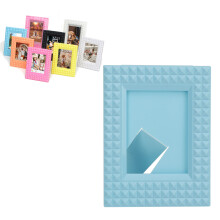 Instax Mini Photo Frame 4.3x3.3in Desktop Display Blue Lightweight Plastic