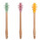 1 set 3 pcs silicone honey dippers stirring sticks assorted color 2