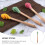 1 set 3 pcs silicone honey dippers stirring sticks assorted color 6