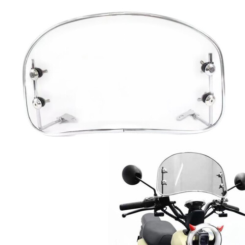 Motorcycle Modification 3.0pmma Front Windshield Deflector Universal Scooter Windshield Windscreen Windproof Cover B 1