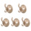 5Pcs ABS Drywall Hole Covers Golden Plastic Wall Covers with Hook 3