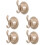 5Pcs ABS Drywall Hole Covers Golden Plastic Wall Covers with Hook 7
