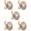5Pcs ABS Drywall Hole Covers Golden Plastic Wall Covers with Hook 9