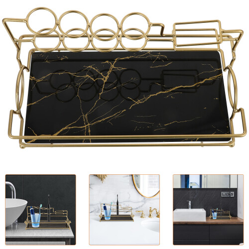 Countertop Storage Rack Bathroom Organizer Toothbrush Holder 2