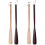 4Pcs Wooden Shoehorn Tool Assorted Color Convenient Long Handle Lifter 2