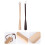 4Pcs Wooden Shoehorn Tool Assorted Color Convenient Long Handle Lifter 9