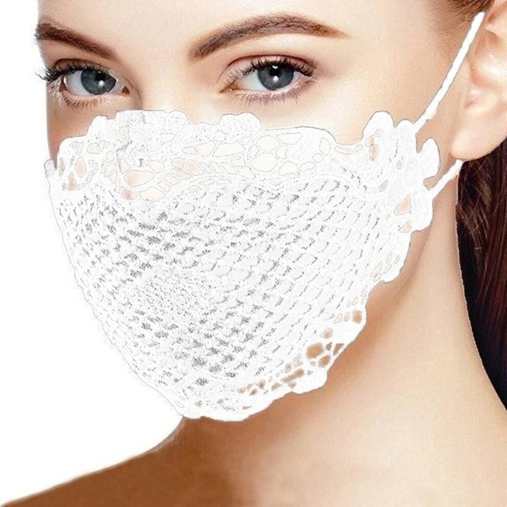 (Combination) Washable Lace Mask With Adjustable Loops 6001832535313