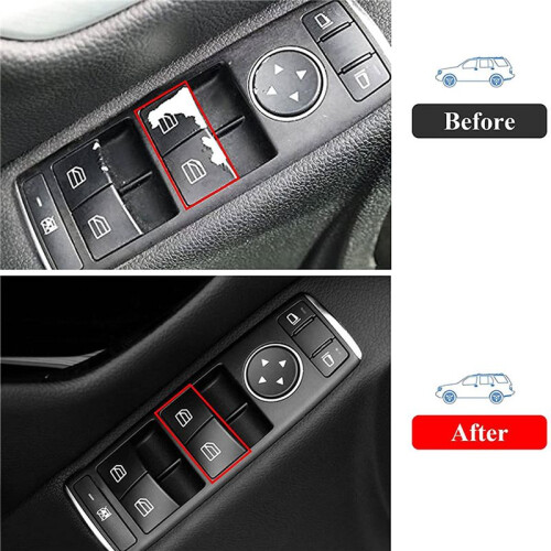 4X Master Window  Button Cover Cap for - C-Class W204 S204 W212 W246 W166 W463 E-Class E200 E220 E250 2