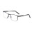 Blue Light Blocking Reading Glasses for Men with Clear 2.5x Magnification Black Metal Frame 1