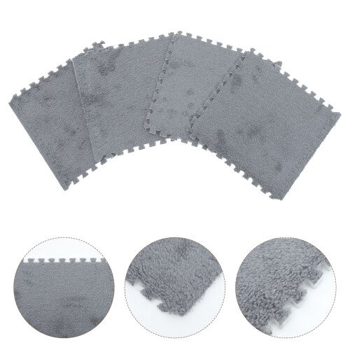 4Pcs Durable Grey Eva Pet Bed Mat Comfortable Hamster Cage Liner 2