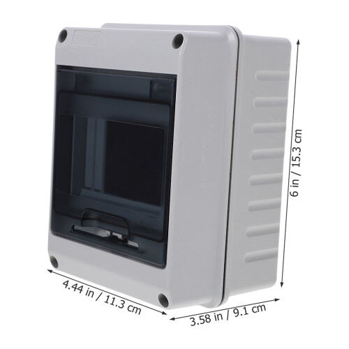 2Pcs Compact White Plastic Circuit Breaker Box for Indoor Use 1