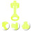 Durable Green Plastic Fire Extinguisher Mounting Holder Wall Rack 4