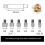 Heat Insert Nut Iron Tip Kit for 3D Printer Brass Thread Embedded Heat Insertion Soldering Iron Tool Set 9