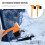 2Pcs Orange ABS Ice Scraper with Nylon Brush Car Snow Removal Tool 7