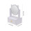 1Pc Rotating Desktop Makeup Mirror with Storage Drawer White for Home 2