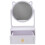 1Pc Rotating Desktop Makeup Mirror with Storage Drawer White for Home 5