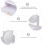 1Pc Rotating Desktop Makeup Mirror with Storage Drawer White for Home 7