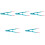 5Pcs Blue Ergonomic Cat Comb Compact Grooming Brush for Daily Use 3