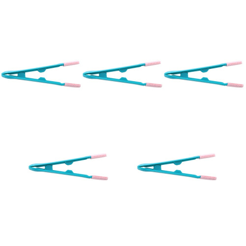 5Pcs Blue Ergonomic Cat Comb Compact Grooming Brush for Daily Use 2