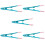 5Pcs Blue Ergonomic Cat Comb Compact Grooming Brush for Daily Use 8