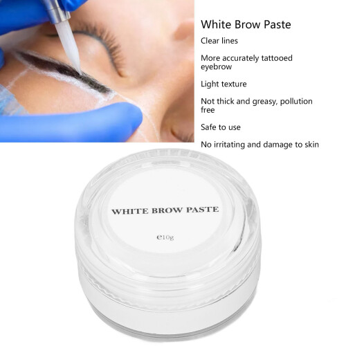 White Mapping Brow Paste 10g Washable for Eyebrow & Lip Outlining 2