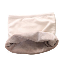 Beige Flannel Lumbar Support Belt Medium Size with Heat Therapy for Winter Back and Kidney Warmth