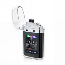 Electric Lighter USB Rechargeable Windproof Flameless Plasma Lighter Black for Camping Survival Gear