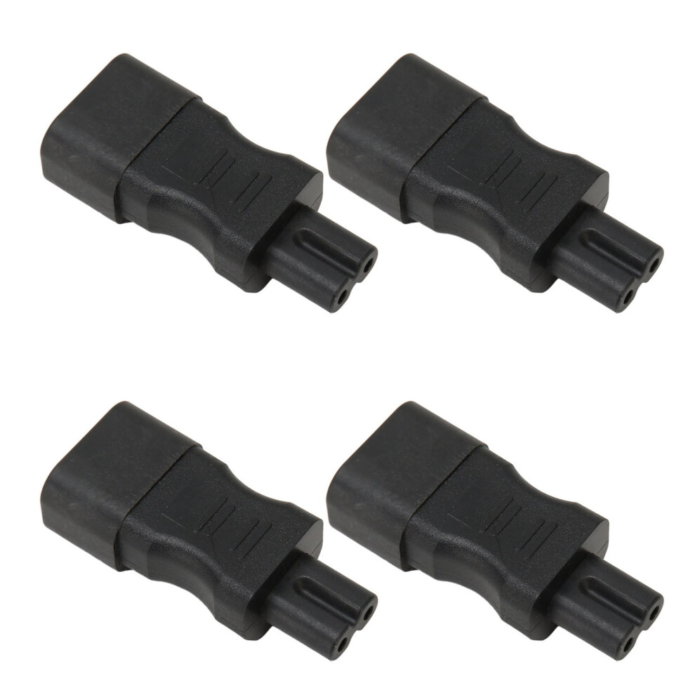 Iec320 C14 To C7 Power Adapter 4Pcs Copper Pvc 2500W Black 4161388892260