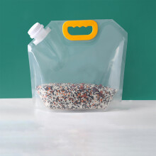 (10 Pounds Big Mouth) Storage Bag with Pour Spout Seal Multi Purpose Food Bag for Cereals Corns Grains Beans